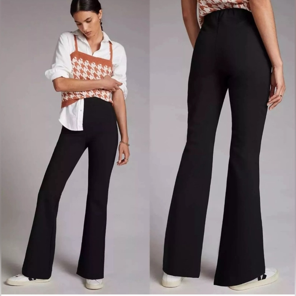 Anthropologie Black Flare Pants